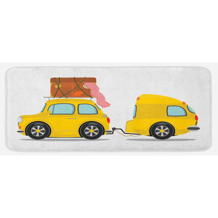 Bless international Happy Camper Kitchen Mat Wayfair